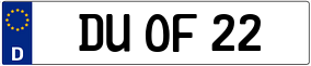 Truck License Plate